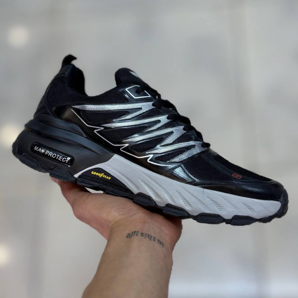 SKECHERS مشکی طوسی رویه اسپیسر تنفسی (1571)