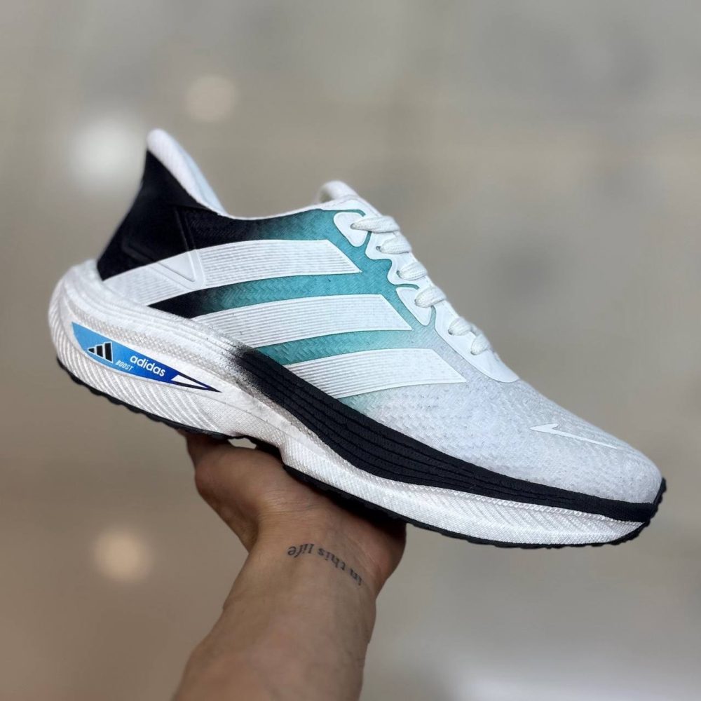 Adidas boost سفید سبز (1584)
