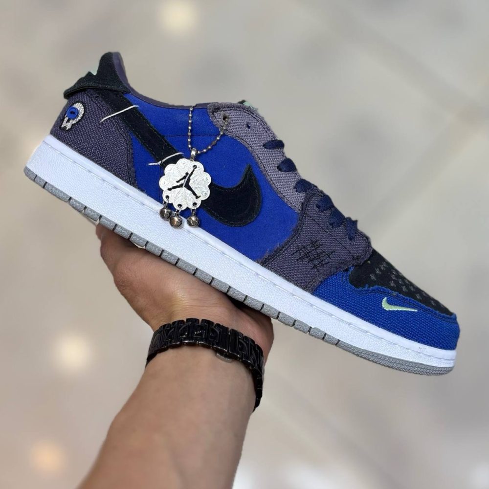 جردن woodoo low سرمه ای (9)