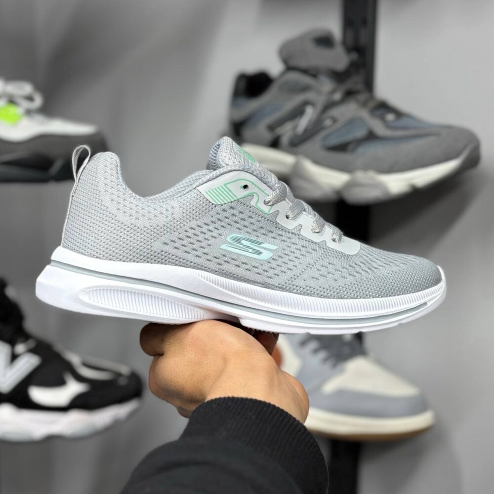 اسکیچرز دخترانه طوسی (861)