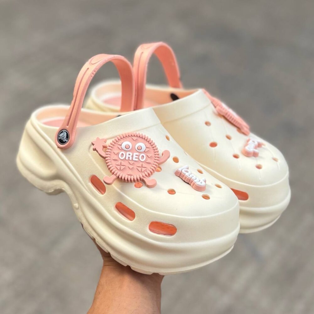 کراکس oreo سفید گلبهی (1216)