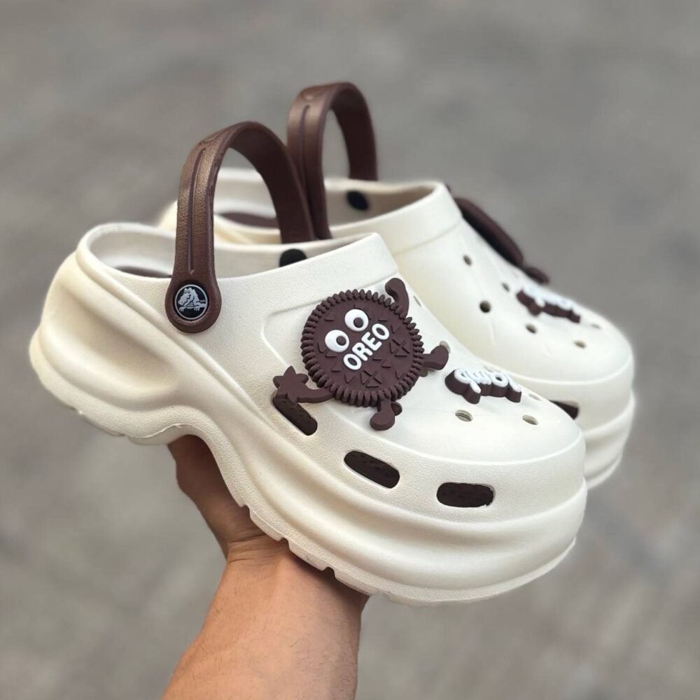 کراکس oreo سفید قهوه ای (1217)
