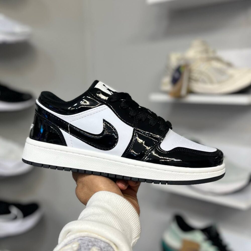 نایک جردن ورنی سفید مشکی (672)