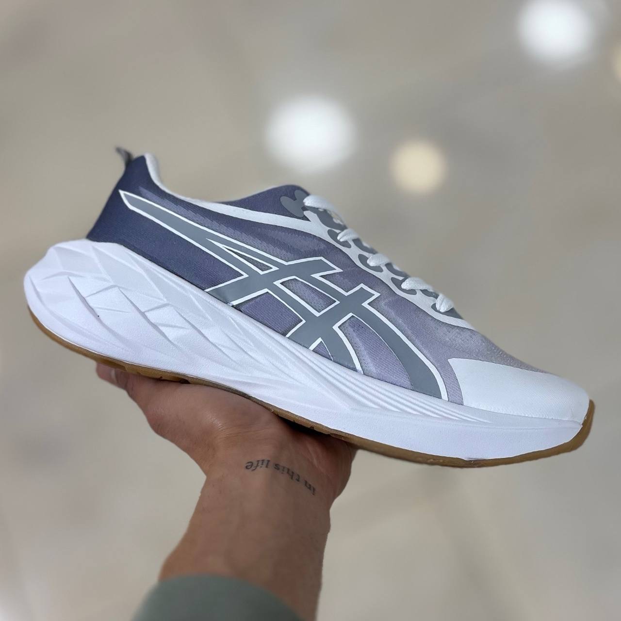 آسیکس super plast سفید طوسی (1545) آسیکس super plast سفید طوسی (1545)